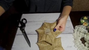 Новогодняя подвеска "Звезда" из шпагата/Елочная игрушка своими руками/-DIY-handmade