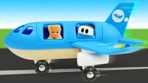 Лева Грузовичок и самолет из Плей До! Видео для детей про машинки и пластилин Play Doh