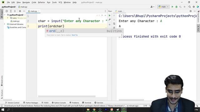 ASCII Code | Python ord() | Python chr() | ASCII Code Python Hindi #71