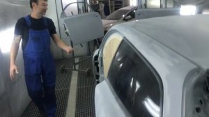 Покраска Вольво с30 в серый матовый.