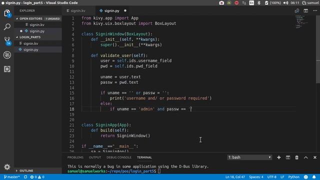 Python/Kivy POS System Part 2:Login System(Part 5) смотреть онлайн