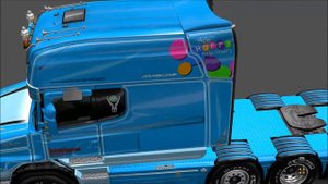 Euro Truck Simulator 2 LEWIS LOGISTICS SCANIA T CAB LONGLINE