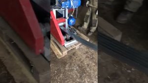 Профилегиб ПТЭ-300, оцинкованная труба профильная 20*40*1 мм. гибка в ребро.