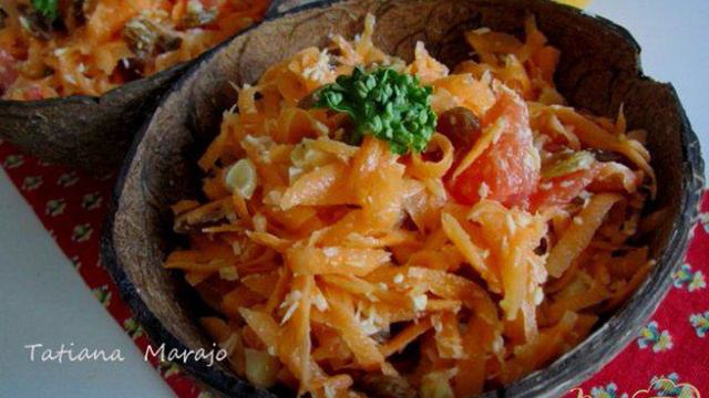 Салат из сладкого картофеля Батат
