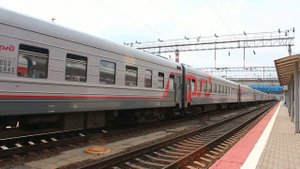 Отправление ЭП1М-748 с поездом №382 Москва — Грозный