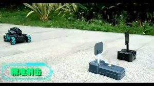 Машинка Танк на радиоуправлении стреляющий шариками орбиз (гидрогелем) + управление жестами