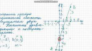 1. Построить прямую по координатам двух точек. Найти координаты точки пересечения прямых.