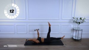 12 Minute Dumbbell Deadbug AB WORKOUT at Home | Caroline Girvan