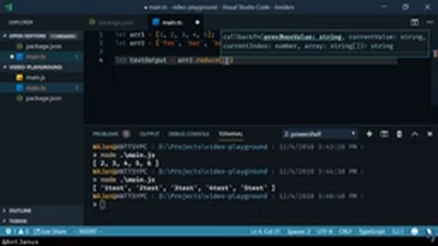 Array.map and Array.reduce TypeScript Generics