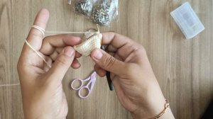 Crochet mini bear keychain / amigurumi anahtarlık yapımı / ayıcık anahtarlı yapımı / DIY kendin yap