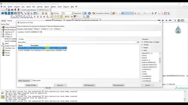 ABAQUS Tutorial: Fastest way to export XYDATA from ABAQUS to Excel ?