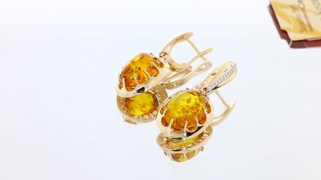 Золотые серьги с янтарем арт. кл2950а-29ск смотреть онлайн