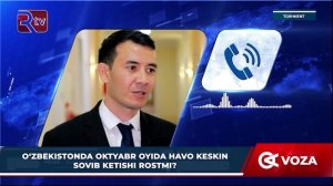 O'zbekistonda Oktyabr oyida havo keskin sovib ketishi rostmi
