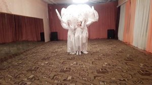 Танец с веерами "Голубка". Дети. (репетиция в костюмах)