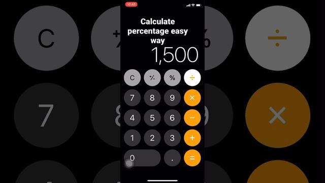 Calculate Percentage easy way #%#percentage #calculus#calculator #mobilecalcutorhacks