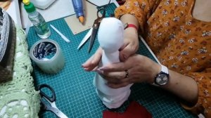 По вашим просьбам. Кукла в народном стиле своими руками с элементами "лоскутного шитья". 1 часть.