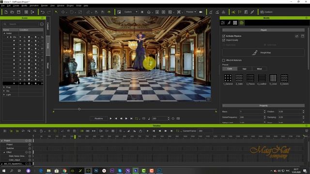 iClone 7 Уроки от MagNat Курс 1 урок 24 Soft Cloth for Characters Платье часть 2 + 3D модели смотреть онлайн