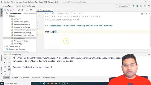 Python for Testers #10 - String Slicing in Python