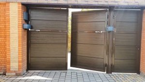 Ворота распашные с рычажным приводом