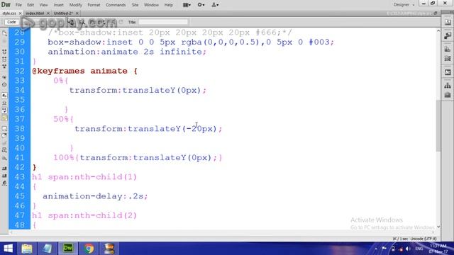 CSS Jumping/Bounce infinite Effect Latest 2018 By BK Tutorial