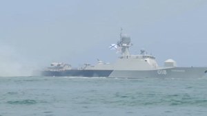 Военно-морской парад в Каспийске 26.07.2020