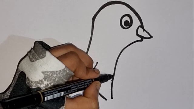 How to draw blue penguin|Как нарисовать синего пингвина|Cómo dibujar pingüino azul|Drawings for kid