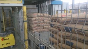 Паллетайзер. Паллетирование мешков. Цемент