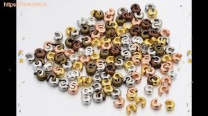 Бусина обжимная, кримп железо 3мм, круглый, микс, 1 уп (50 штук) обзор и описание характеристик