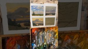 Особенности рисования пейзажа в разное время суток.