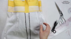 Как вшить потайную молнию в юбке с поясом. Часть 1.