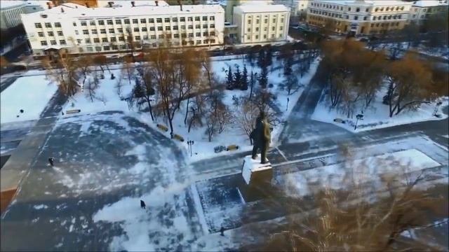 2010-е г.г. Тюмень. Центральная площадь с высоты птичьего полета