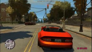 ГТА4. Вождение красного Баньши. GTA4 Driving red Banshee