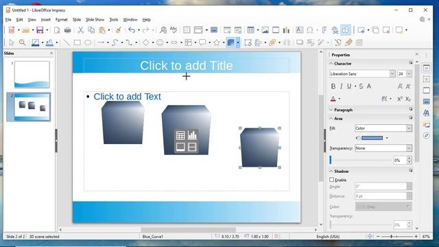 LibreOffice Impress: Drawing an object several times in a row смотреть онлайн