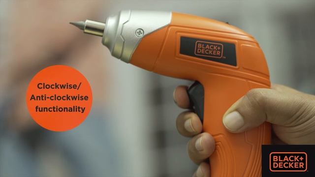 BLACK+DECKER Cordless Screwdriver I For DIY And Professional Usage