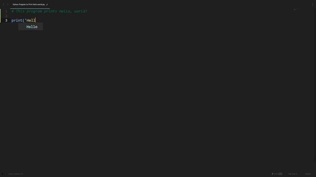 Print Hello world! in Python | Python Examples | Python Coding Tutorial | Python Coding Interview