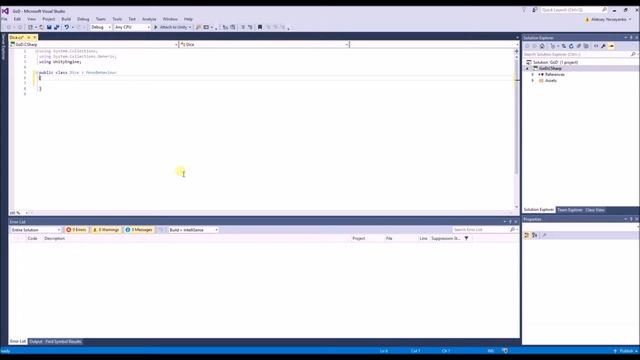 Game of Dice #1. Реализация поведения игрального кубика (Начало) смотреть онлайн