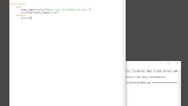 Python Art - Text to ASCII image art