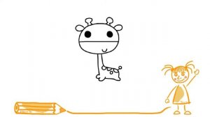 Как нарисовать жирафа. Рисование для новичков.