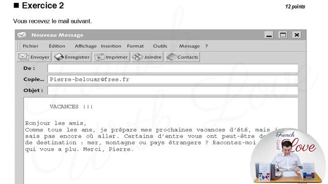 DELF A2 Production écrite | How to Prepare for French DELF A2 Writing Exam | DELF A2 Sample Paper смотреть онлайн