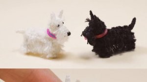 Miniature Scottish Terrier Dog - Tiny Stuffed Dog-Micro Amigurumi Crochet