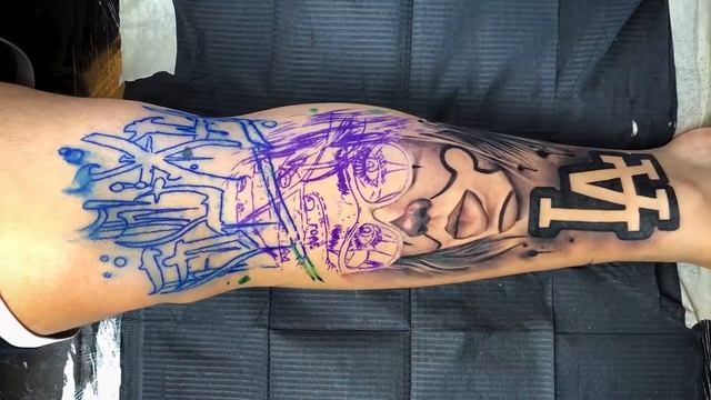 TATUAGEM CHICANA - CHOLA TIME LAPSE - CHICO MORBENE TATTOO CHICANA смотреть онлайн