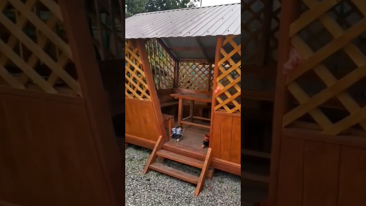 Ссмодельная беседка из досок смотреть онлайн