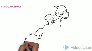 How to Draw a dragon (for Kids) / Как нарисовать дракона (Для детей)