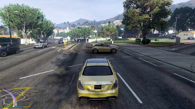 GTA 5 Billionaire Garage Tour | Mecedes Benz S63 AMG morning drive ? смотреть онлайн