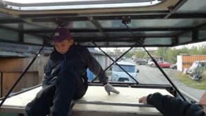 Самодельный жилой модуль в прицеп, #ПроектБорзик проверка второго яруса модуля