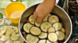 Овощное рагу.Тушеные овощи с мясом."Универсал" ( 7 слоев).