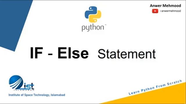 If Else Conditional Statement | If else statement | Python Tutorial | Control Logic Python
