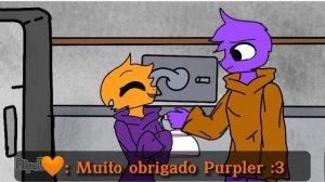 🧡Orange x Purpler 💜 Rainbow friends 🌈