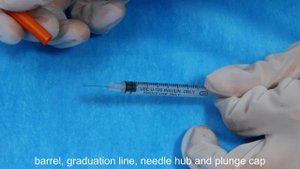 1mL U-40 U100 Disposable insulin syringe