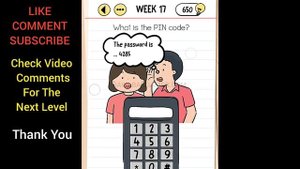 Brain Test Day 17 What Is The Pin Code?